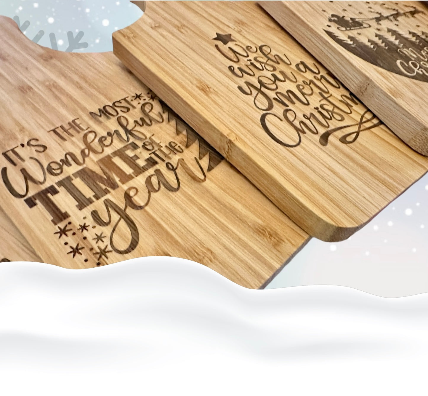 Christmas Bamboo Cutting Board