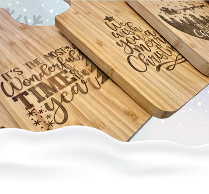 Christmas Bamboo Cutting Board